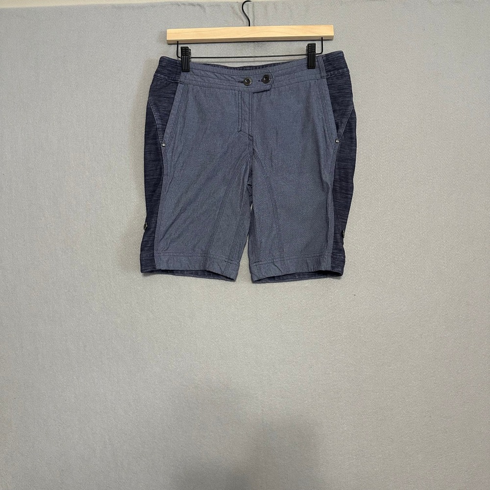 Lululemon Womens Cargo Shorts Blue Navy Colorblock Athletic Size 8